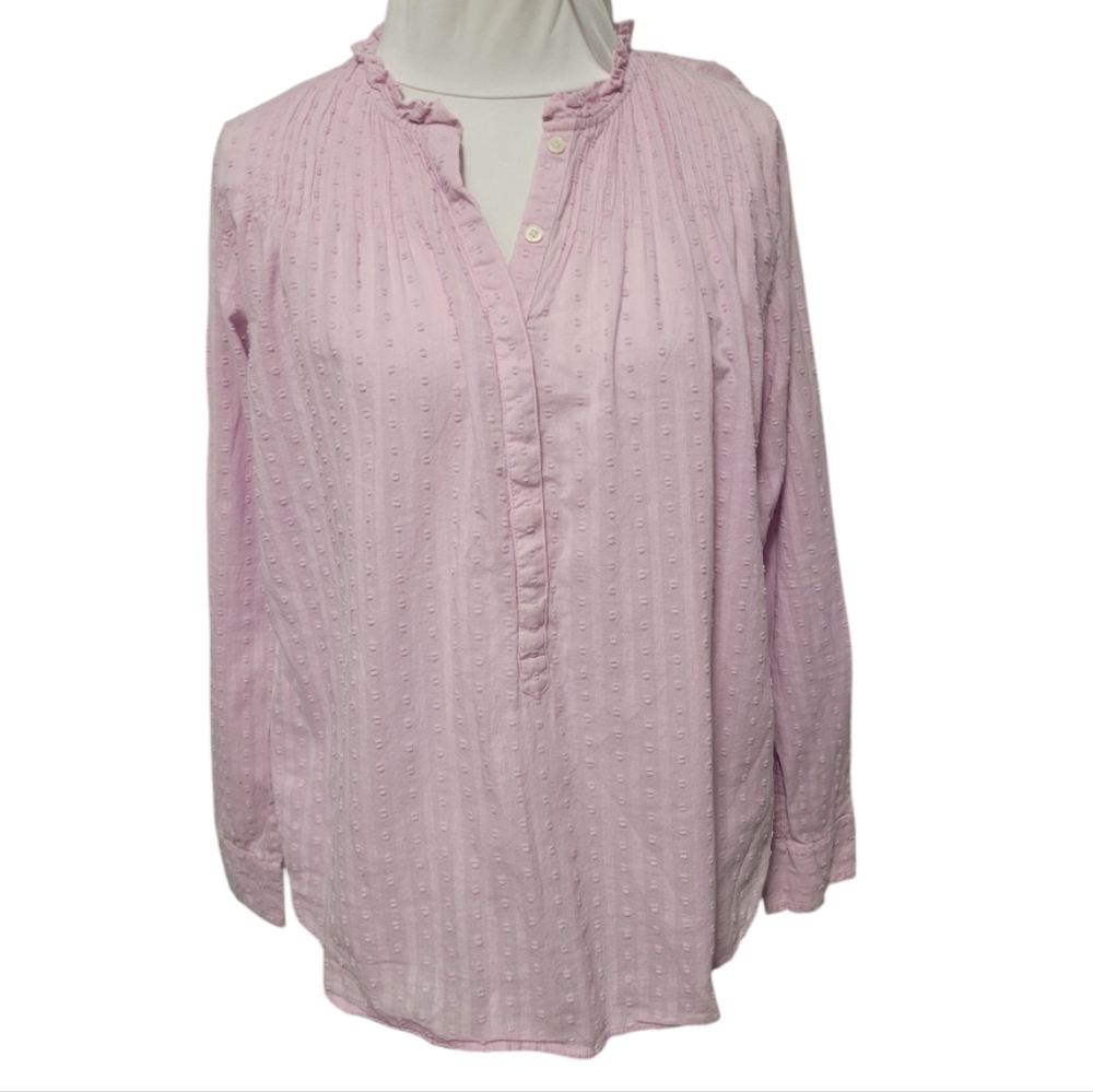 Point Sur Cotton‎ Cottage Core blouse, shirred top